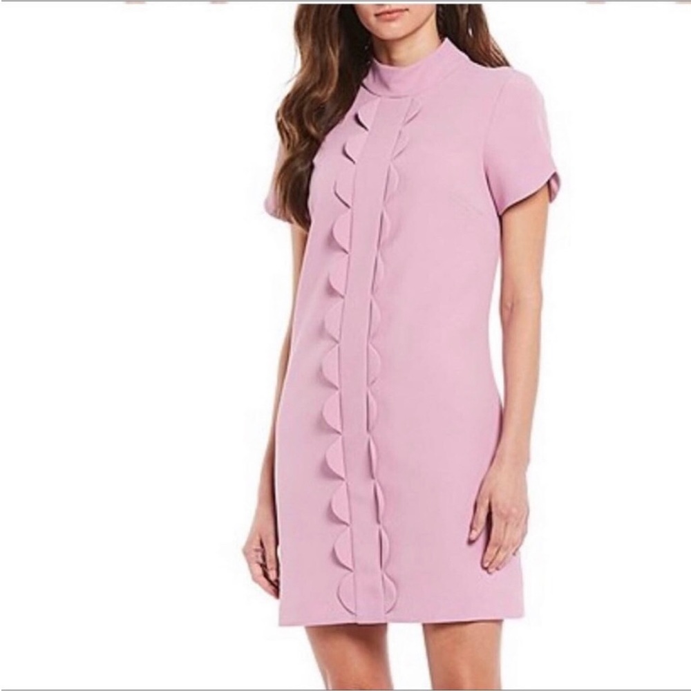 Alex Marie 6 light purple mini scallop dress
